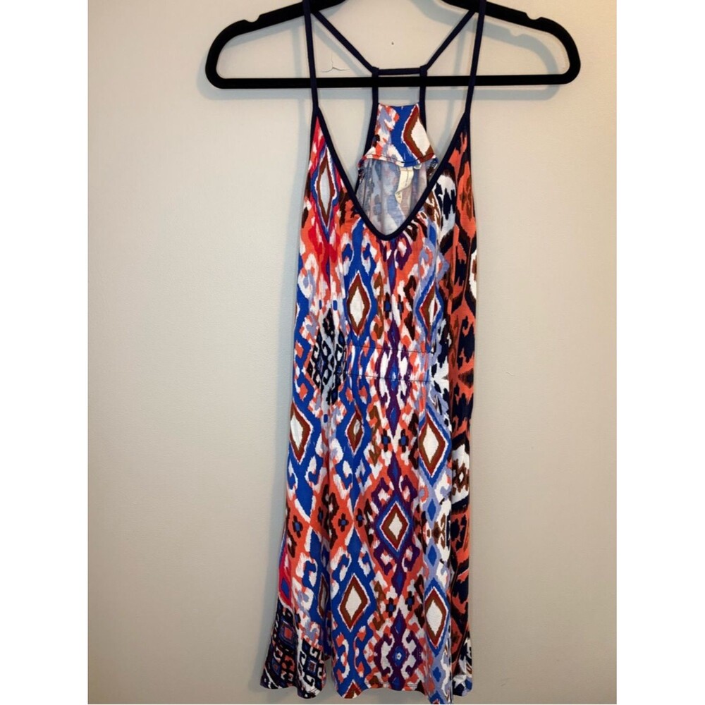 Envi Ikat Print Dress XS Racerback Strappy Boho Mini